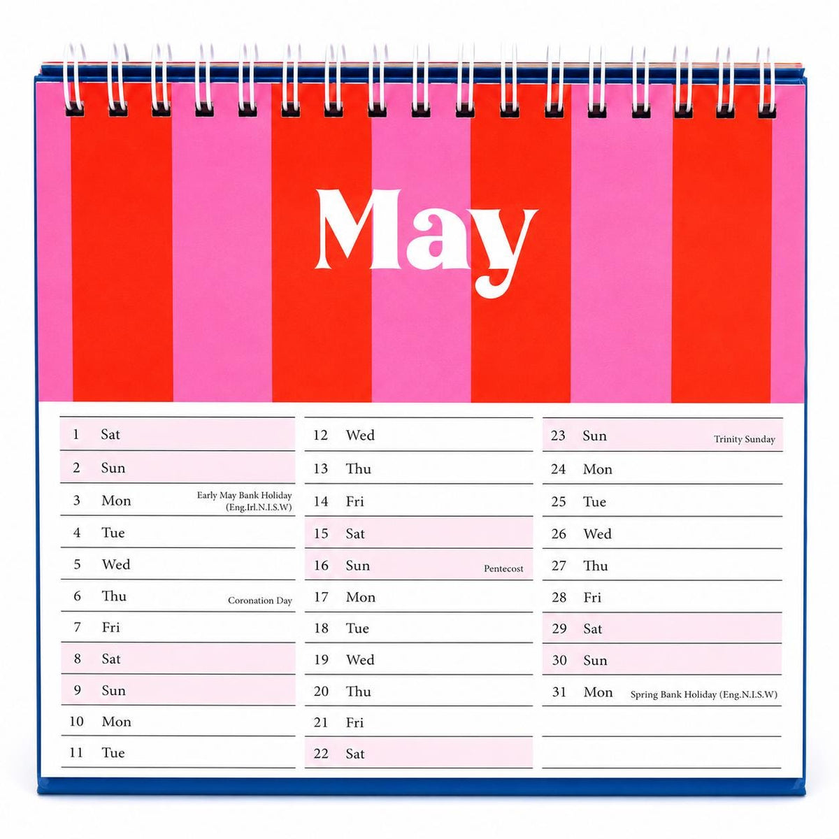 2027 Month to View Desk Calendar Home Office Table Work Top Planner Swirls Etsy