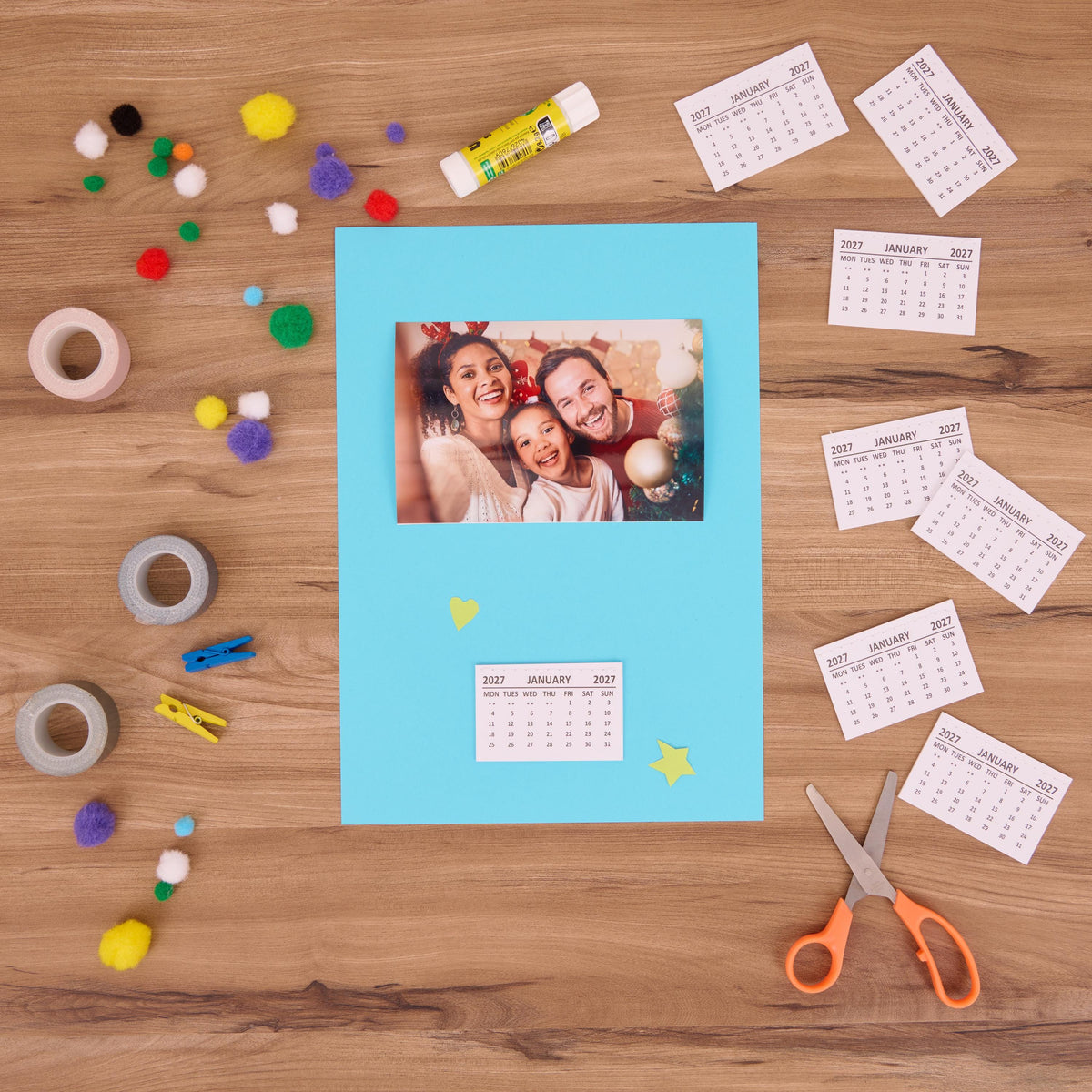 2027 Calendar Tabs Insert White Mini Calendar Tear Off Pads Month To View Etsy